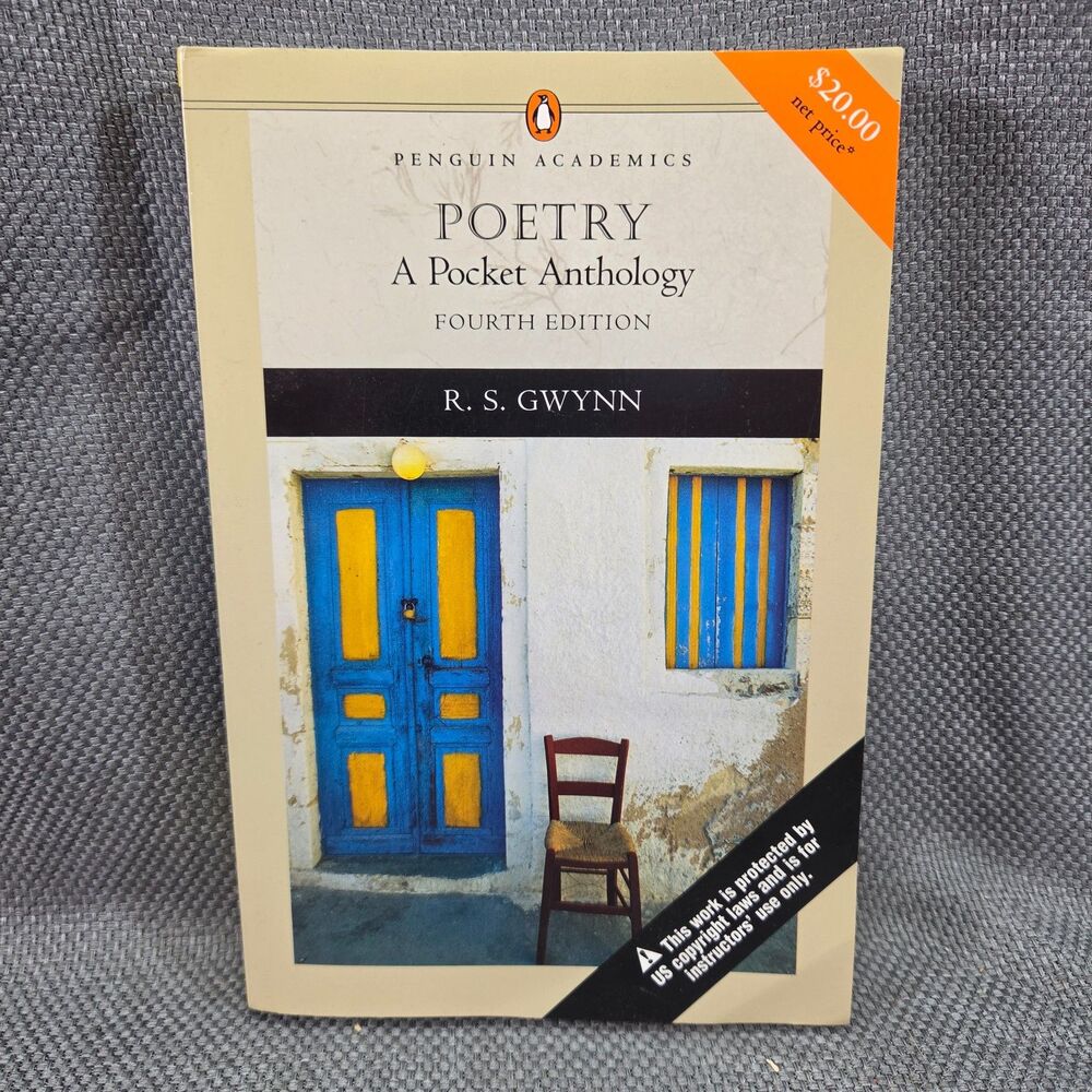 Poetry A Pocket Anthology 4th Edition R S Gwynn Penguin Academics Paperback